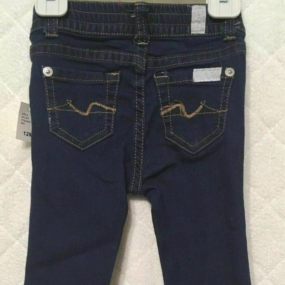 7 For All Mankind Baby Girls 2PC Jeans Set - Picture 6 of 7